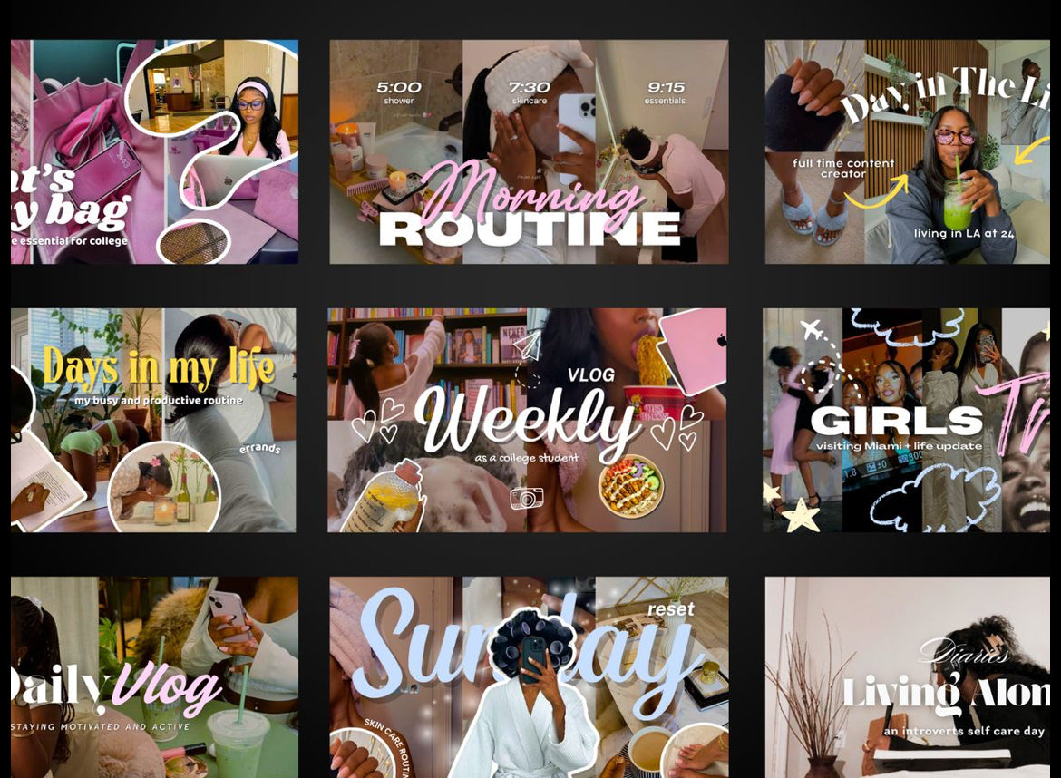 Affordable thumbnails and videos editing